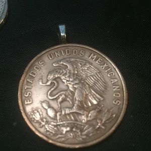 Coin pendant 20 centavo  Mexican